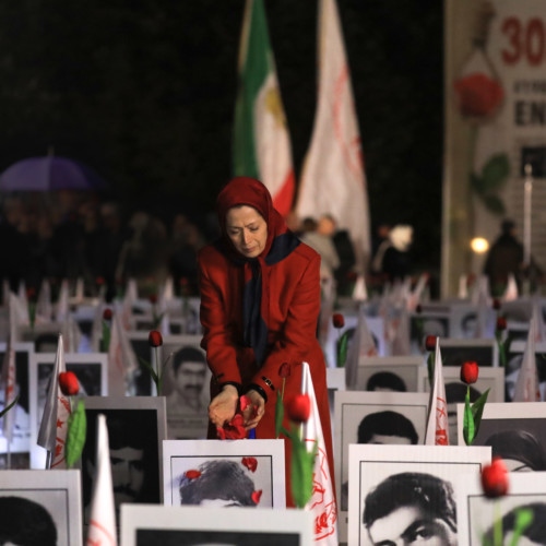 Maryam Rajavi at “Iran: Crime against Humanity” exhibition- October 29, 2019