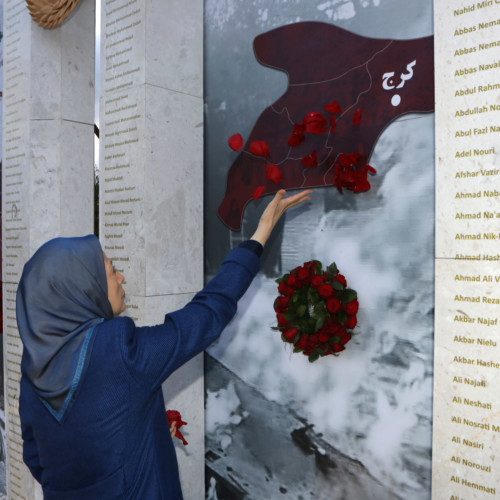 Maryam Rajavi at the commemoration ceremony of martyrs of the Iran uprising – November 2019