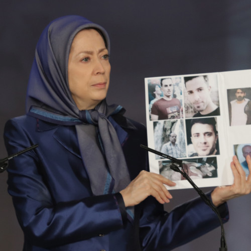 Maryam Rajavi at the commemoration ceremony of martyrs of the Iran uprising – November 2019