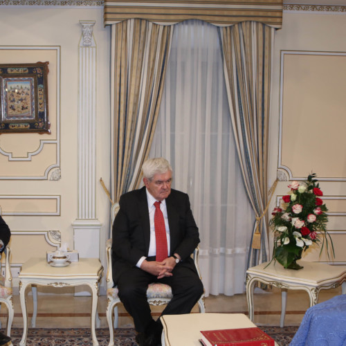 Maryam Rajavi meets and holds talks with former US House Speaker Newt Gingrich and Senator Robert Torricelli- January 19, 2018