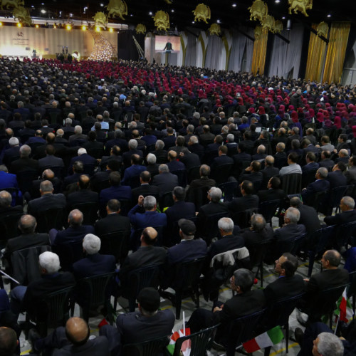 Maryam Rajavi at the ceremony of commemorating the 40th day of the martyrdom of the victims of Iran Uprising - Ashraf-3- December 2019