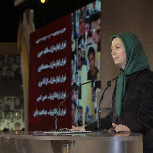 Maryam Rajavi speaks at the ceremony of 40th day of martyrdom of the victims of November uprising