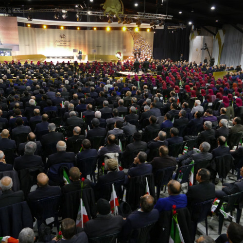 Maryam Rajavi at the ceremony of commemorating the 40th day of the martyrdom of the victims of Iran Uprising - Ashraf-3- December 2019