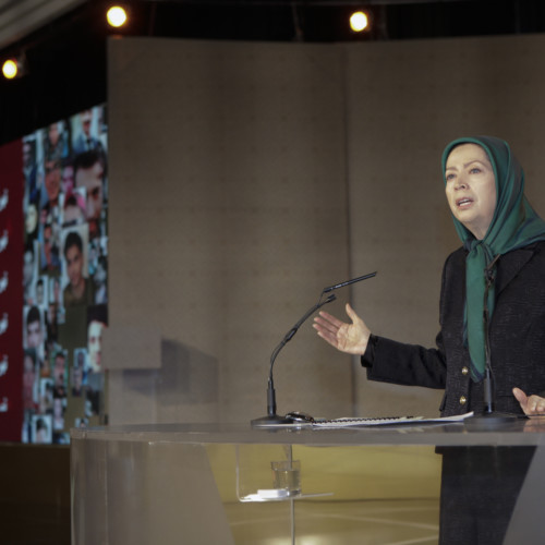 Maryam Rajavi speaks at the ceremony of 40th day of martyrdom of the victims of November uprising