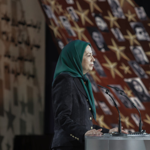 Maryam Rajavi speaks at the ceremony of 40th day of martyrdom of the victims of November uprising