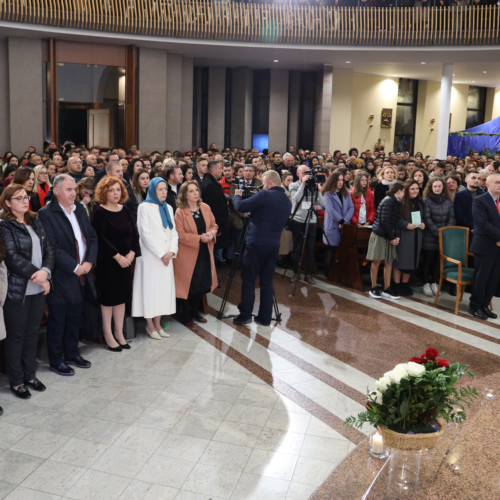 Maryam Rajavi at the Christmas Eve mass at Tirana’s Saint Paul Metropolitan Archdiocese- December 25, 2019