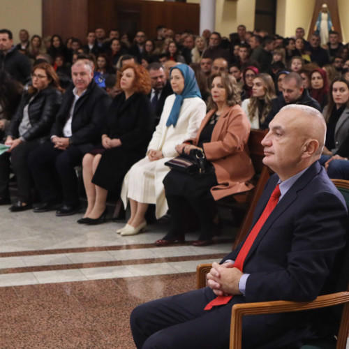 Maryam Rajavi at the Christmas Eve mass at Tirana’s Saint Paul Metropolitan Archdiocese- December 25, 2019