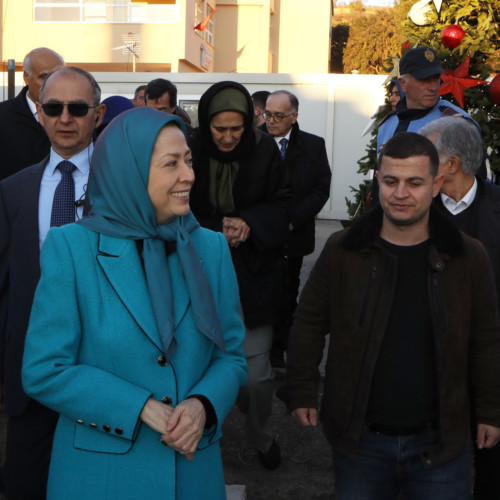 Maryam Rajavi visits victims of earthquake in Albania- December 2019