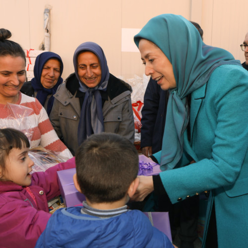 Maryam Rajavi visits victims of earthquake in Albania- December 2019