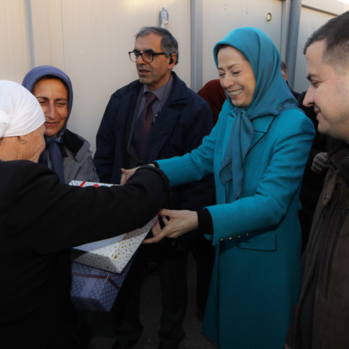 Maryam Rajavi visits victims of earthquake in Albania- December 2019