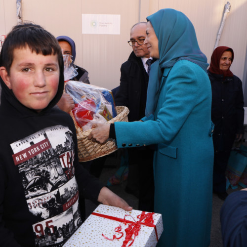 Maryam Rajavi visits victims of earthquake in Albania- December 2019