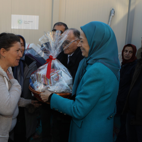 Maryam Rajavi visits victims of earthquake in Albania- December 2019