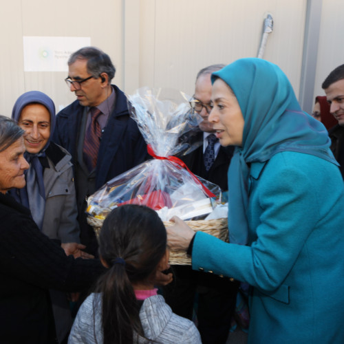 Maryam Rajavi visits victims of earthquake in Albania- December 2019