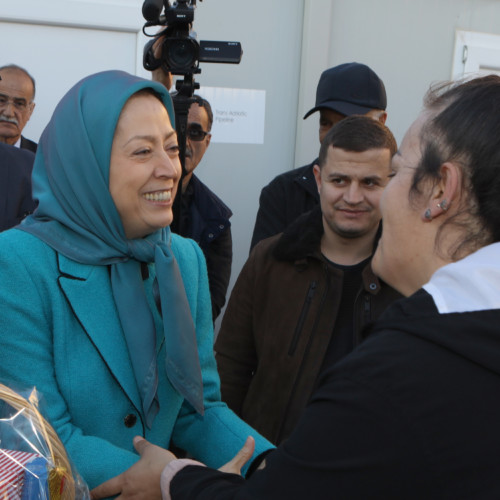 Maryam Rajavi visits victims of earthquake in Albania- December 2019