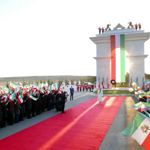 Maraym Rajavi at the gathering on the Anniversary of the Anti-Monarchic Revolution – Ashraf 3 – 11 February 2020