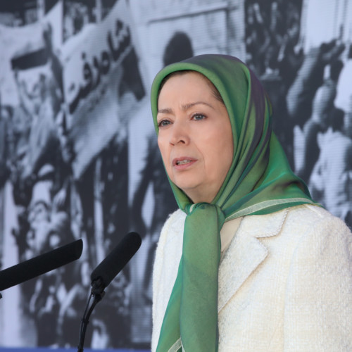 Maraym Rajavi at the gathering on the Anniversary of the Anti-Monarchic Revolution – Ashraf 3 – 11 February 2020