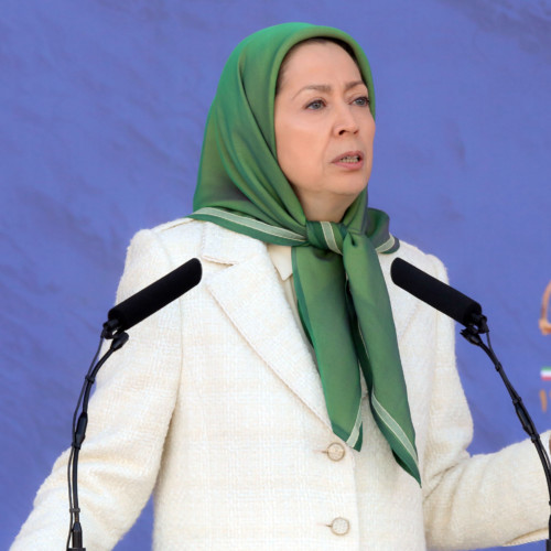 Maraym Rajavi at the gathering on the Anniversary of the Anti-Monarchic Revolution – Ashraf 3 – 11 February 2020