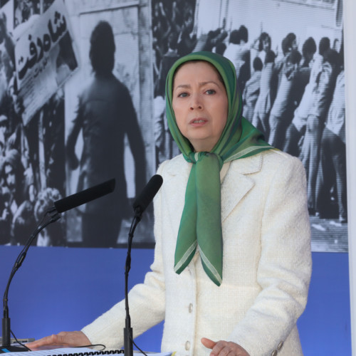 Maraym Rajavi at the gathering on the Anniversary of the Anti-Monarchic Revolution – Ashraf 3 – 11 February 2020