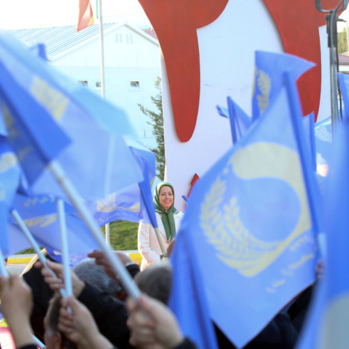 Maraym Rajavi at the gathering on the Anniversary of the Anti-Monarchic Revolution – Ashraf 3 – 11 February 2020