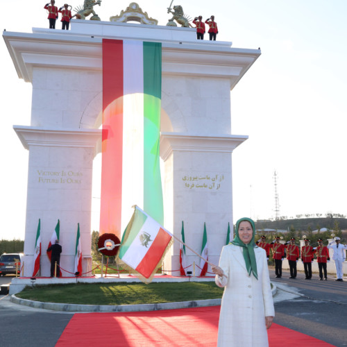 Maraym Rajavi at the gathering on the Anniversary of the Anti-Monarchic Revolution – Ashraf 3 – 11 February 2020