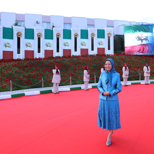 Maryam Rajavi, in ceremony to commemorate July 20 anniversary of Iranians’ historic uprising in 1952 in honor of Dr. Mohammad Mosaddeg – Ashraf 3, July 17, 2020.