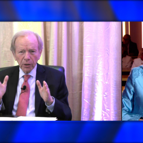 Former US Senator and Presidential candidate, Joseph Lieberman speaks during an online virtual Free Iran Global Summit with Maryam Rajavi in attendance – Ashraf 3, July 17, 2020.