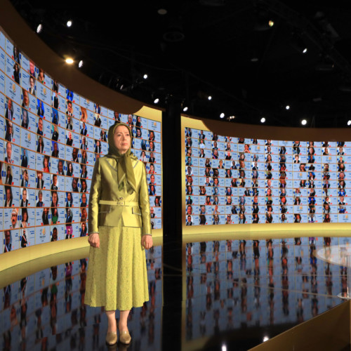 Maryam Rajavi at the third session of the Free Iran Global Summit- The conference entitled “Iranian Regime’s Terrorism; Shut Down Tehran’s Embassies, Expel its Agents and Operatives ,” - Ashraf 3 - July 20, 2020