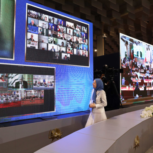 Maryam Rajavi at the three-day session of the National Council of Resistance of Iran - July 2020