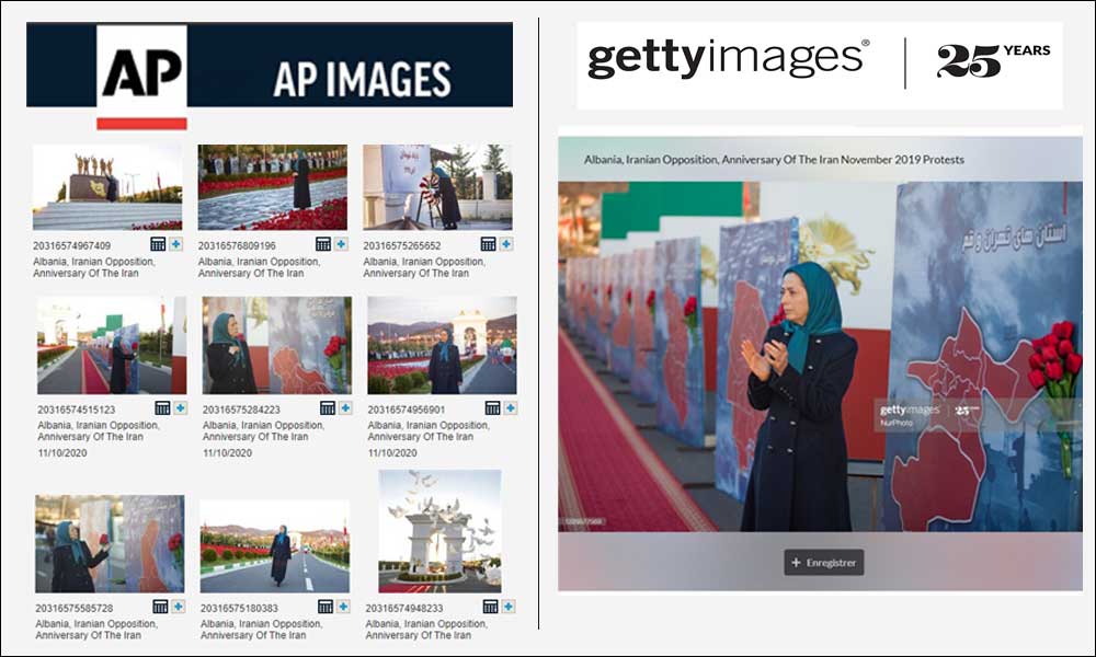 AP Image and Getty Images coverage of the anniversary of the uprising in November 2019