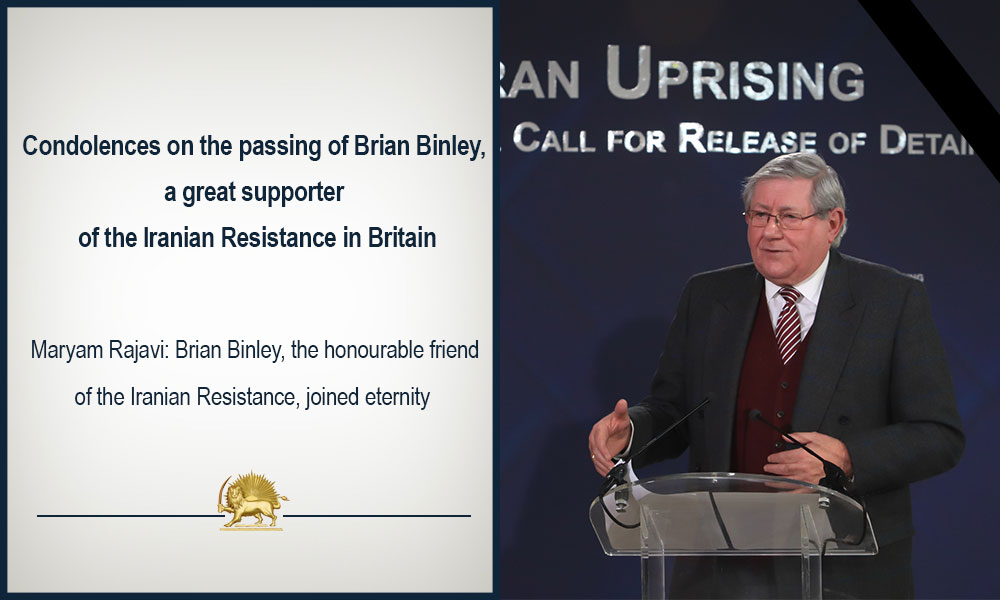 Condolences on the passing of Brian Binley, a great supporter of the Iranian Resistance in Britain