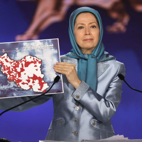 Maryam Rajavi at the anniversary of the uprising in November 2019 - November 10, 2020