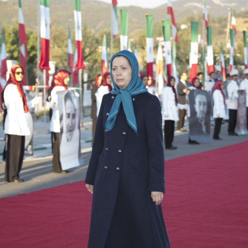 Maryam Rajavi at the anniversary of the uprising in November 2019 - November 10, 2020