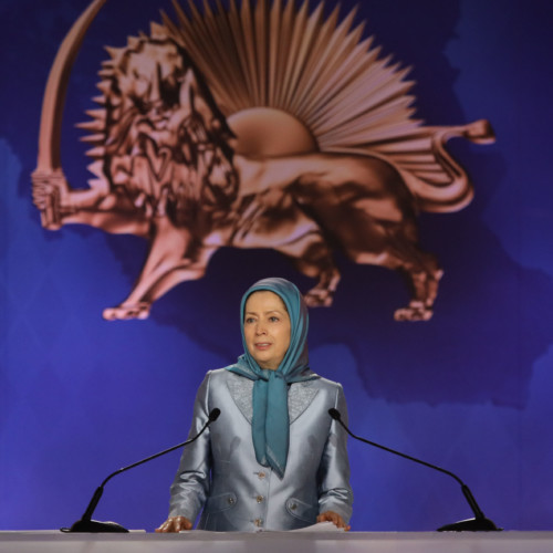 Maryam Rajavi at the anniversary of the uprising in November 2019 - November 10, 2020