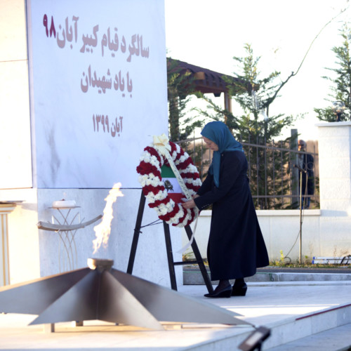 Maryam Rajavi at the anniversary of the uprising in November 2019 - November 10, 2020