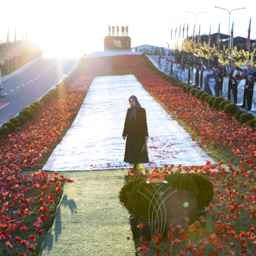 Maryam Rajavi at the anniversary of the uprising in November 2019 - November 10, 2020