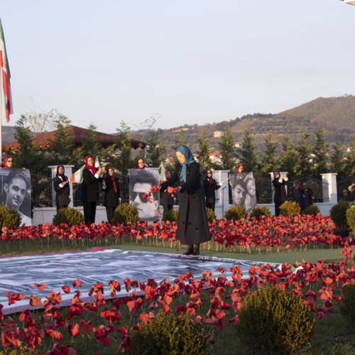 Maryam Rajavi at the anniversary of the uprising in November 2019 - November 10, 2020