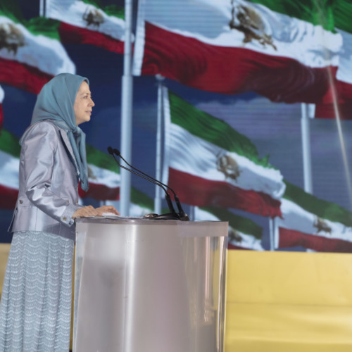 Maryam Rajavi at the anniversary of the uprising in November 2019 - November 10, 2020