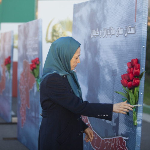 Maryam Rajavi at the anniversary of the uprising in November 2019 - November 10, 2020