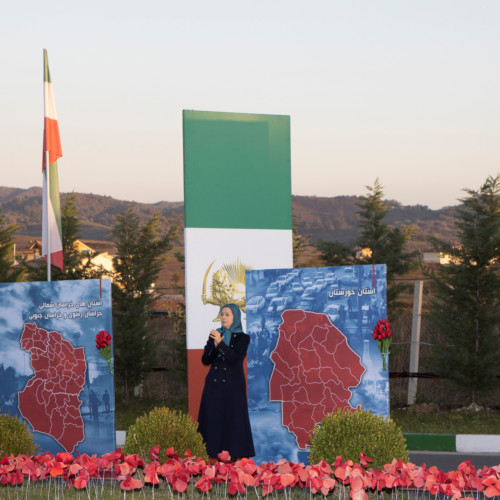 Maryam Rajavi at the anniversary of the uprising in November 2019 - November 10, 2020