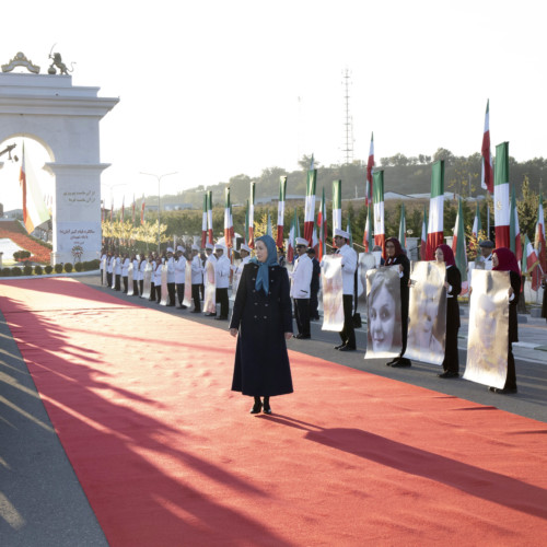 Maryam Rajavi at the anniversary of the uprising in November 2019 - November 10, 2020