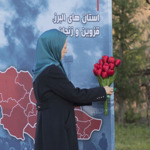 Maryam Rajavi at the anniversary of the uprising in November 2019 - November 10, 2020