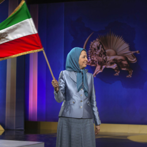 Maryam Rajavi at the anniversary of the uprising in November 2019 - November 10, 2020