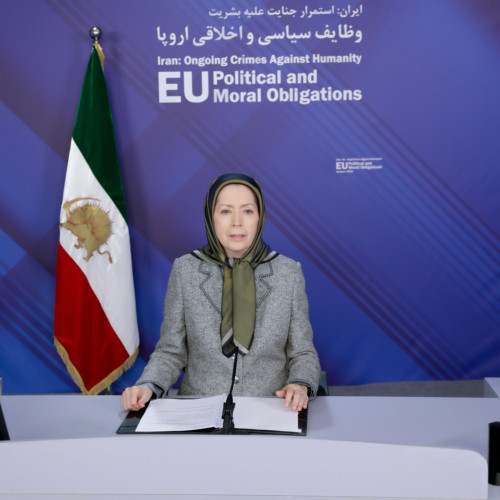 Maryam Rajavi at the the EP videoconference: Iran-Ongoing Crimes Against Humanity- October 7, 2020