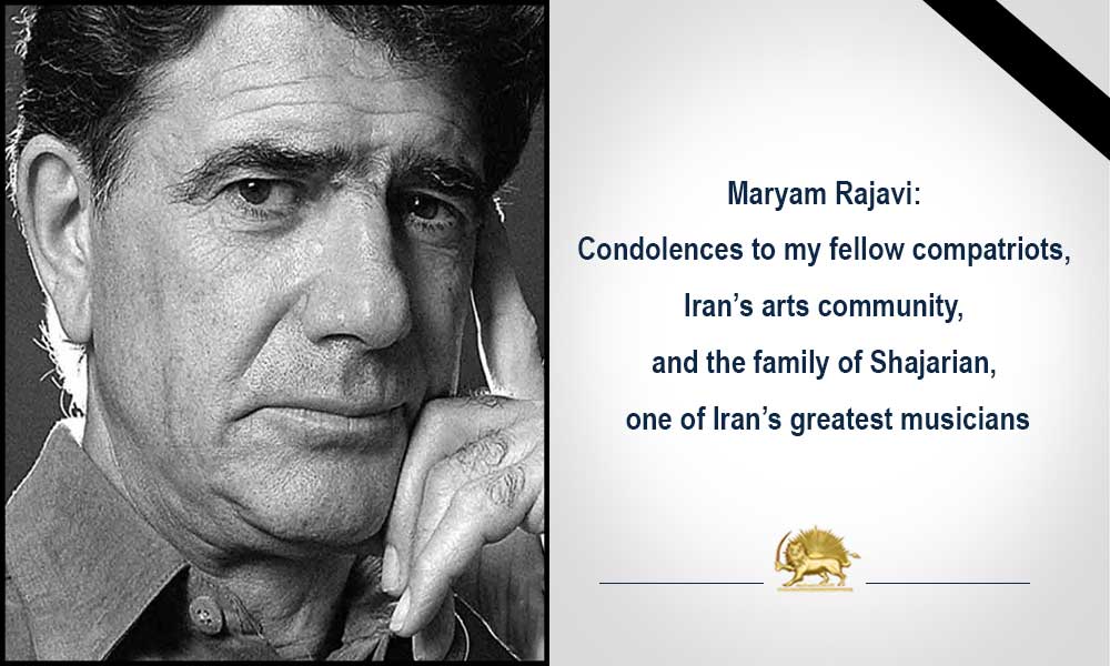 Condolences to my fellow compatriots and the family of Shajarian