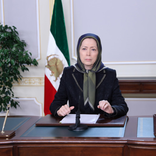 Maryam Rajavi pays tribute to Iran’s national hero, Air Force Pilot, Colonel Behzad Mo’ezzi, in the presence of members of the National Council of Resistance of Iran and PMOI members at Ashraf 3 – January 2021