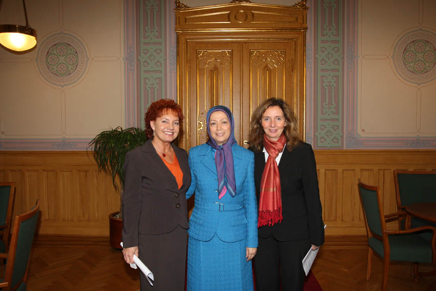 Maryam Rajavi meets prominent leaders of Norway Parliament