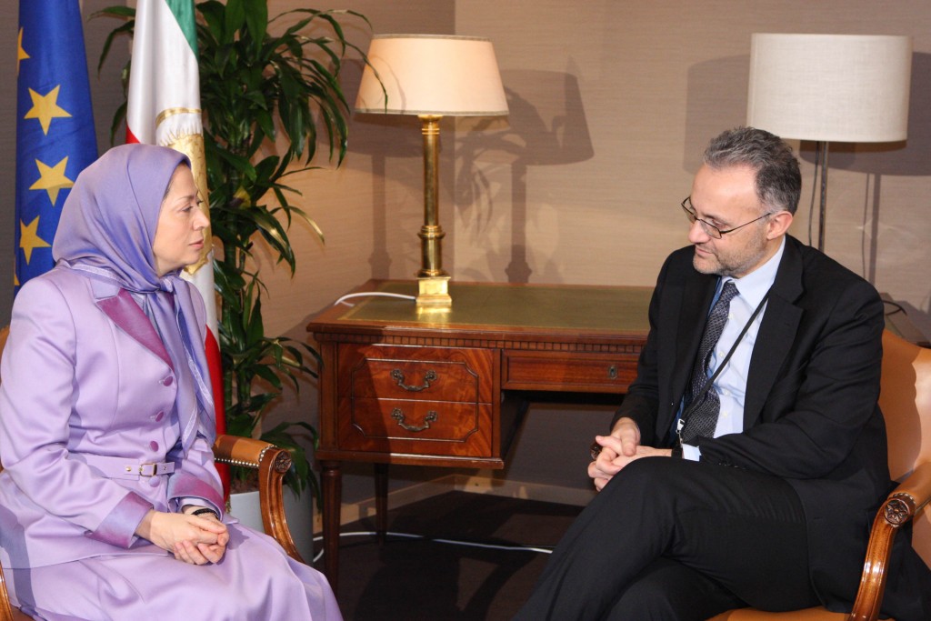 President of the Italian delegation in the EPP Group met with Mrs. Rajavi