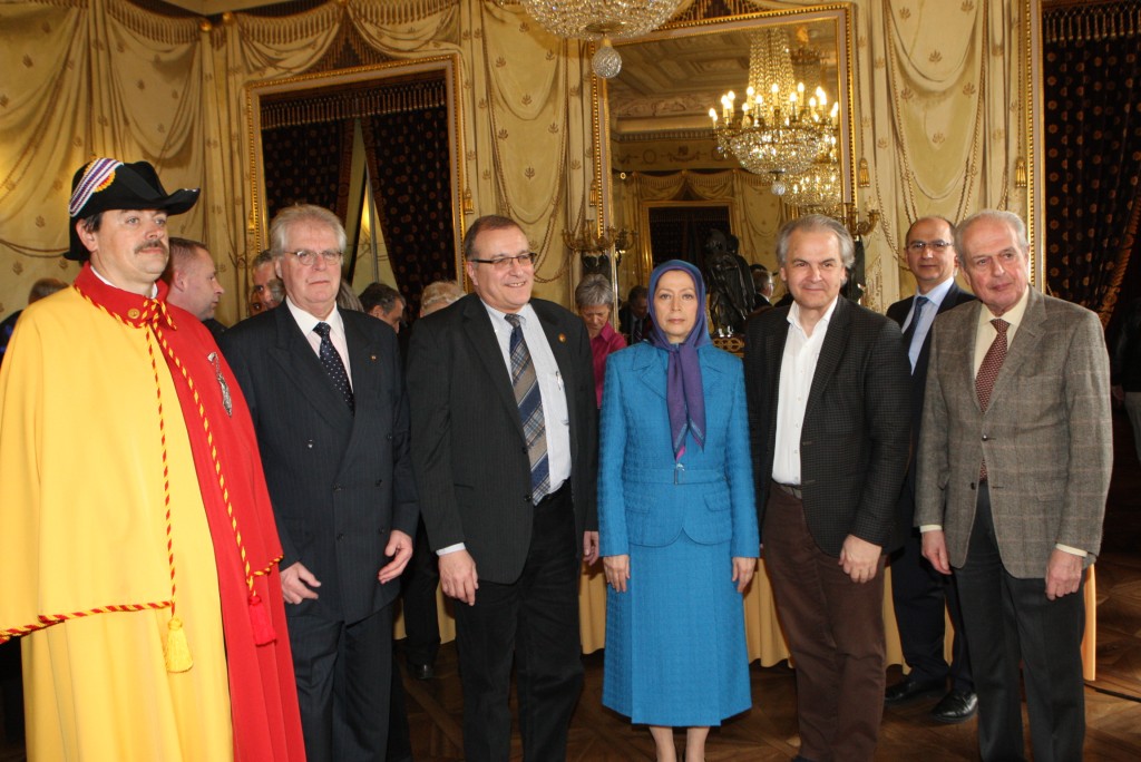 Official reception for Maryam Rajavi at the palace of city hall council of Geneva