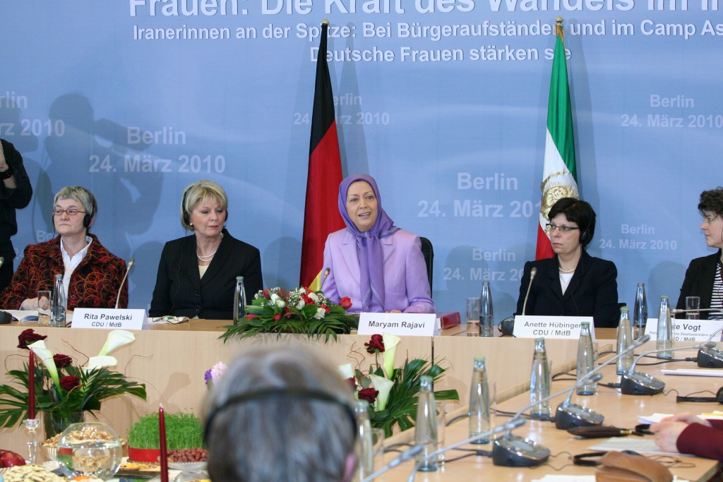 Women Members of German Federal Parliament hold meeting to support Iranian women in the uprising and in Ashraf