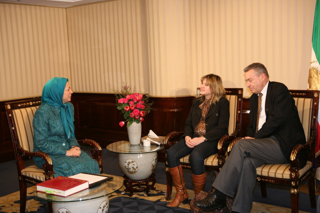 Mrs. Rajavi met with Otto Bernhardt, President of the Hermann-Ehlers Foundation